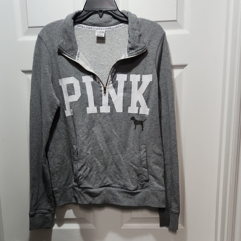 3/$10 Victoria's Secret PINK Gray Pull-over Sweater